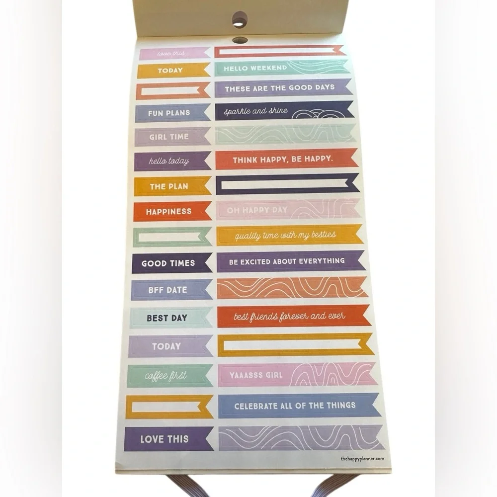 The Happy Planner Friendship  30 Page Sticker Book